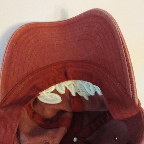 Boston Distressed Baseball Cap Hat Red By Elidan Corp Adjustable Strap USA Flag - Picture 8 of 15